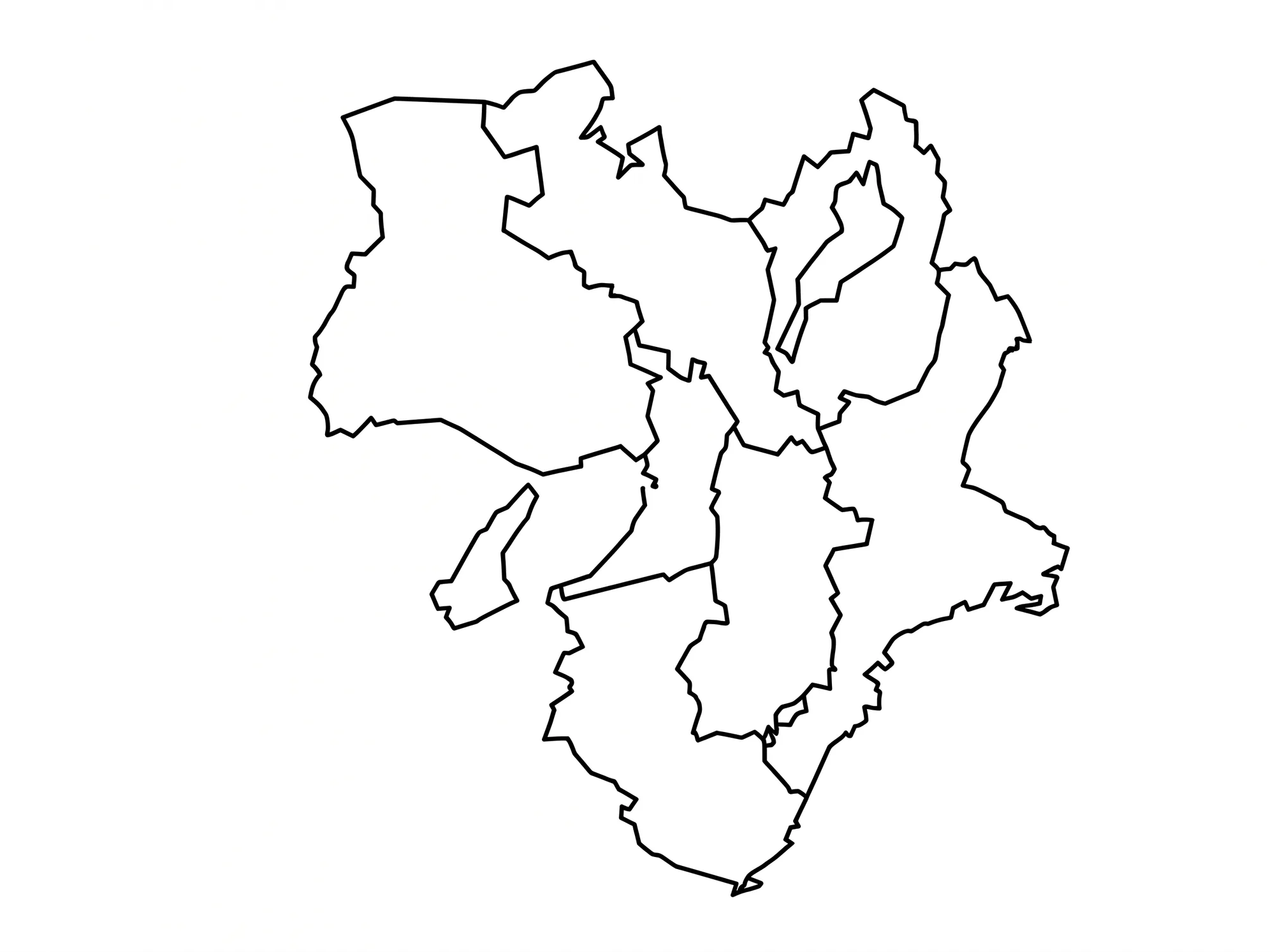 関西エリアの地図